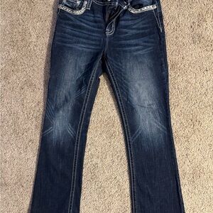 Miss Me Dark Blue Boot Cut Jeans